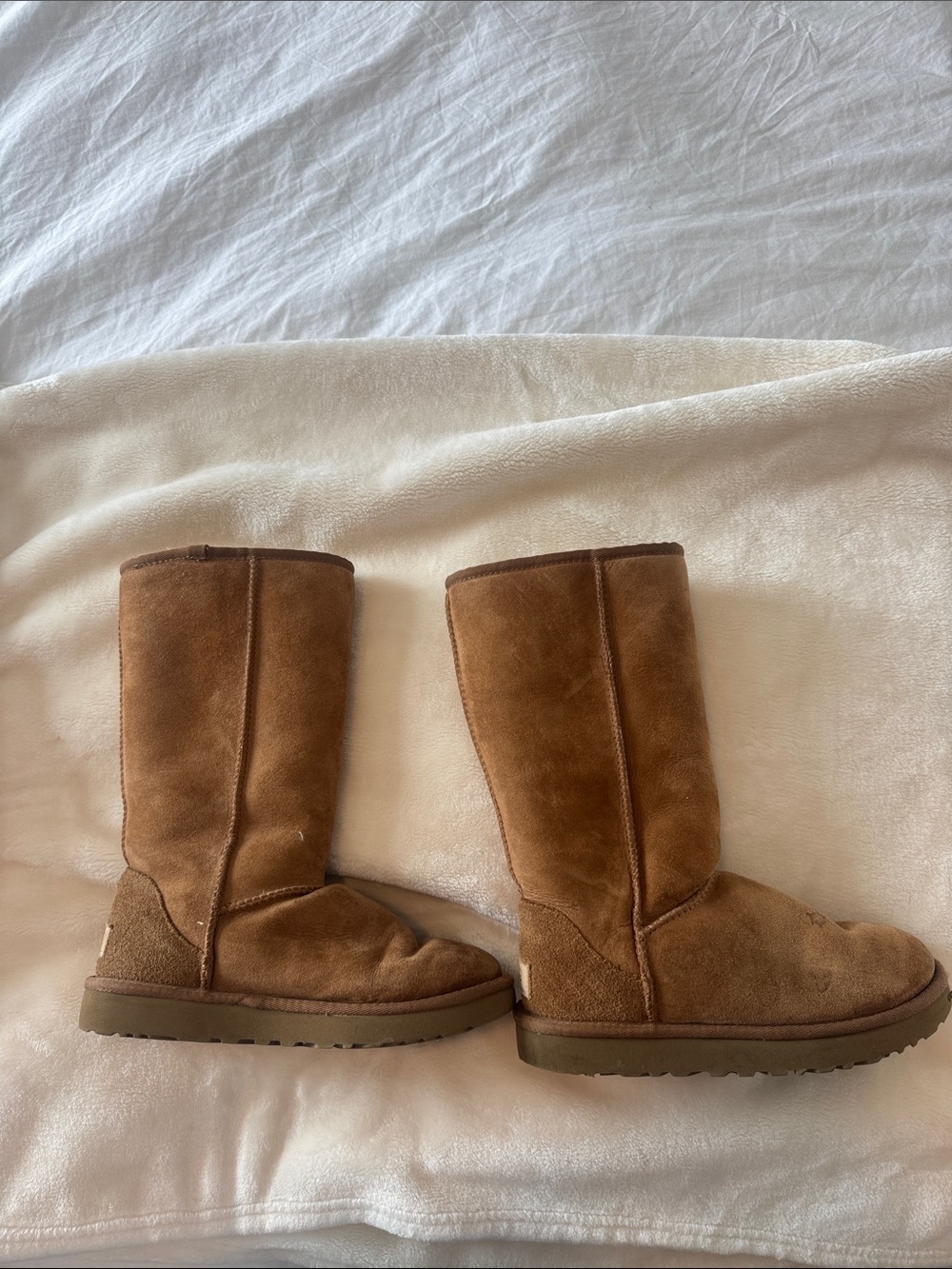 UGG Tall Chestnut Suede Pull-On Boots